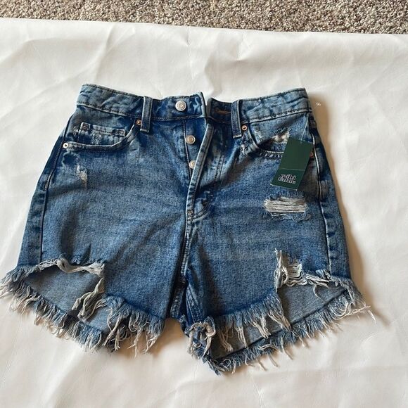 wild fable Pants - NWT Wild Fable Highest Rise Acid Wash Shorts